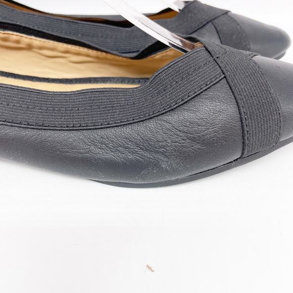 Me Too Women's Black Leather Reign Flat Nappa Size 8.5M - Picture 11 of 15